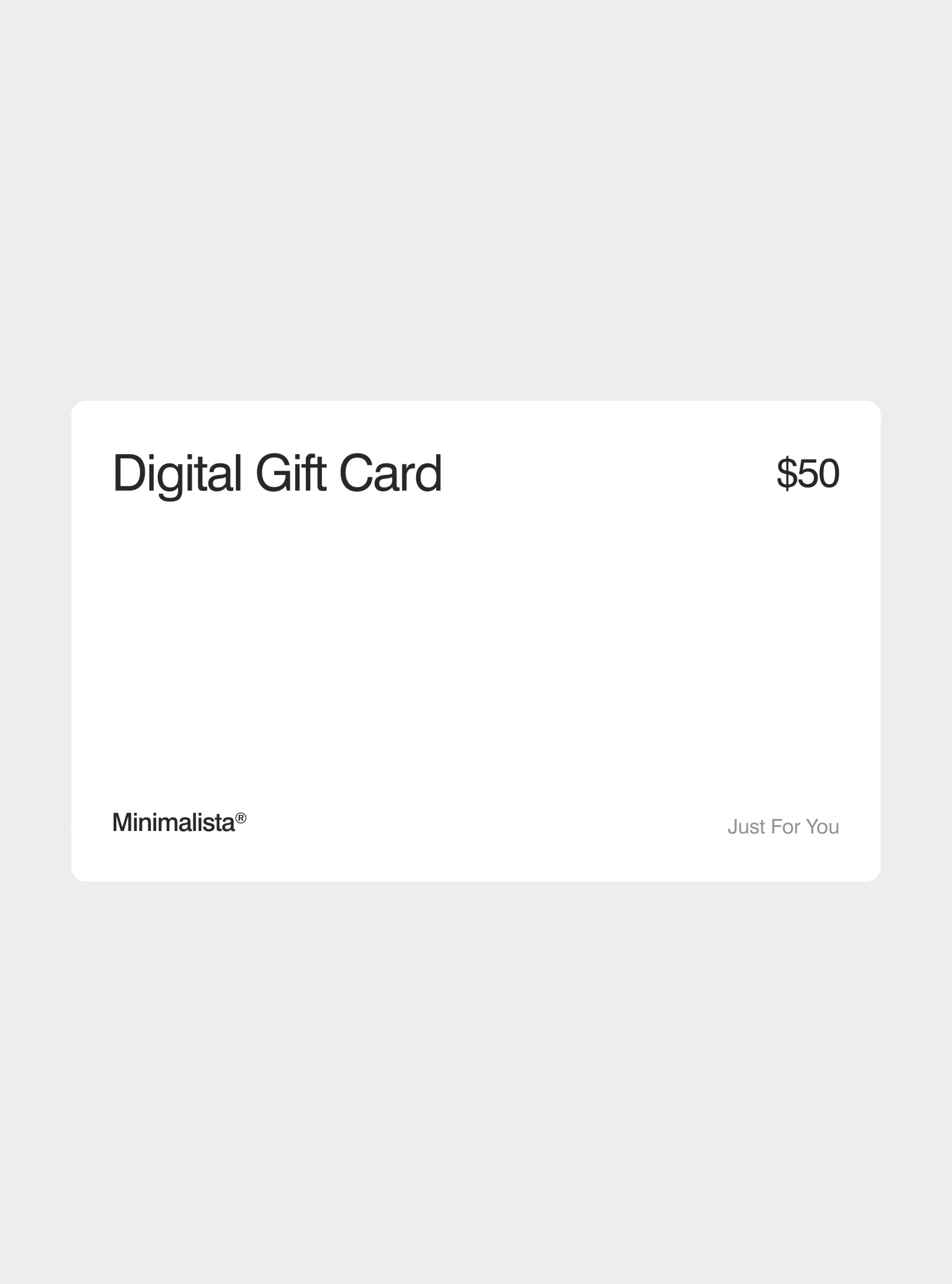 Digitale Geschenkkarte